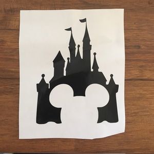 Mickey castle decal